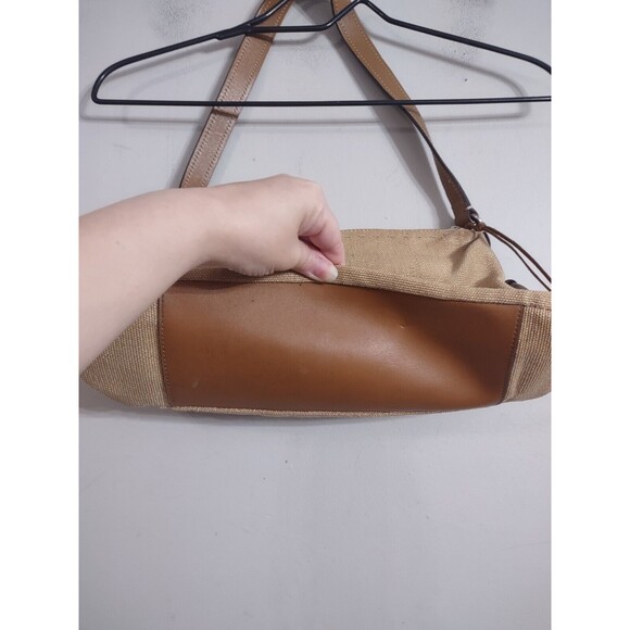 FOSSIL Brown Tan Purse Over Shoulder Hand Bag Zip Closure casual Boho - Picture 3 of 8